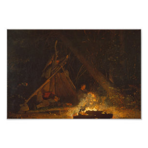 Camp Fire Winslow Homer Photo Print