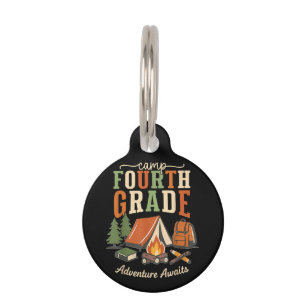Camp Fourth Grade Adventure Awaits 4th Grade Pet Tag