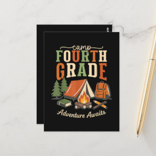 Camp Fourth Grade Adventure Awaits 4th Grade Postcard