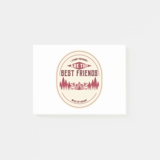 Camp Friends Are The Best Friends Post-it Notes (Front)