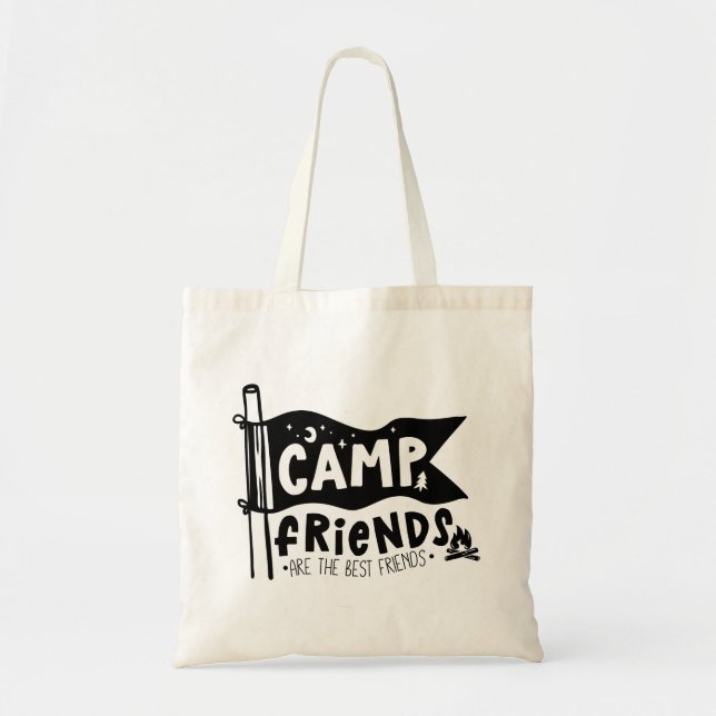 Camp Friends Are The Best Friends Tote Bag (Front)