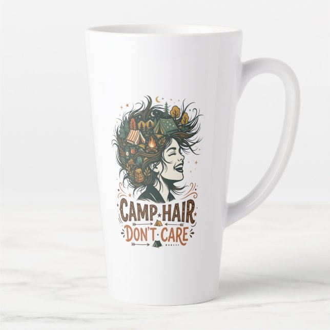 Camp Hair Don't Care Latte Mug (Right)