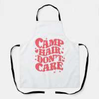 Camp Hair Don't Care Summer Camping Girls Groovy