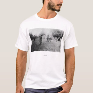 Camp Lewis, WA - Soldiers taking down American T-Shirt