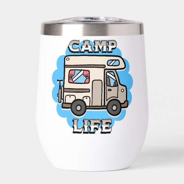 Camp Life | Retro Camper Personalised (Front)