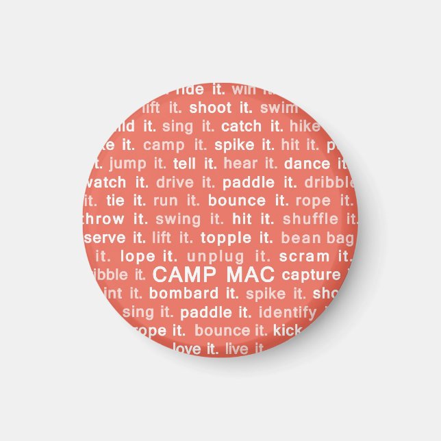 Camp Mac Magnet (Red Do It) (Front)