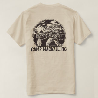 'Camp Mackall' - airborne tab - back T-Shirt