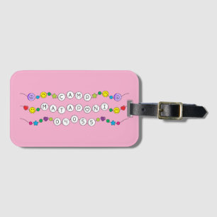 Camp Mataponi Friendship Bracelet Flip Flops Luggage Tag