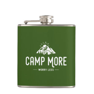Camp More Worry Less Hip Flask