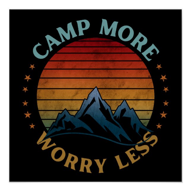 CAMP MORE WORRY LESS  POSTER (Front)