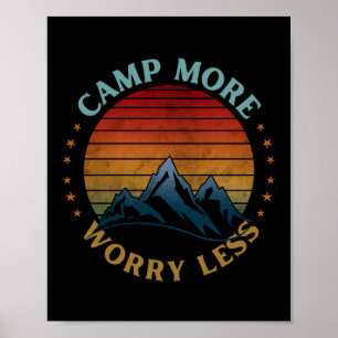 CAMP MORE WORRY LESS POSTER