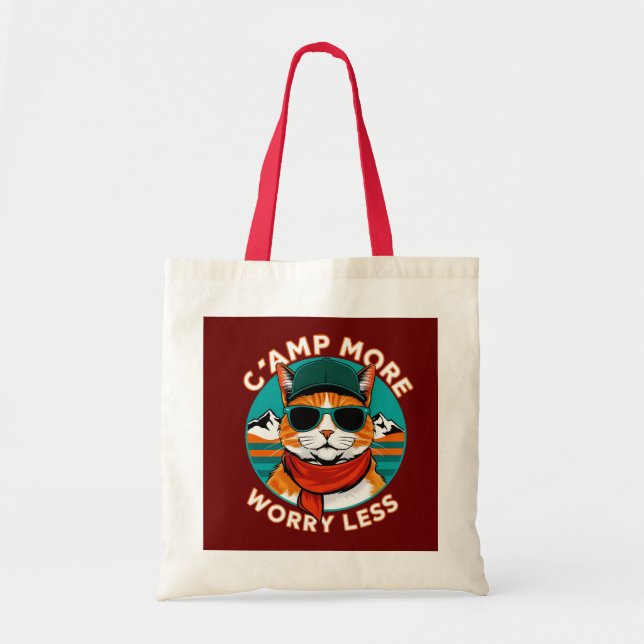 Camp More Worry Less Tote Bag (Front)