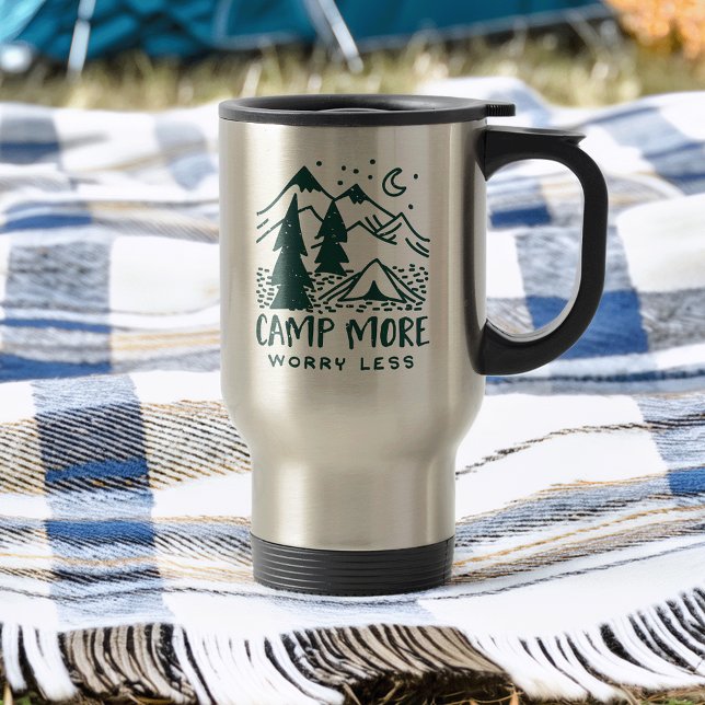 Camp More, Worry Less Travel Mug (Creator Uploaded)