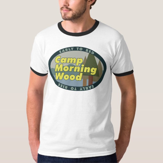 Camp Morning Wood T-Shirt (Front)