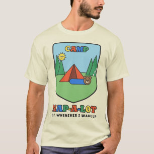 Camp Nap-a-lot Funny Bear Camping Nap T-Shirt