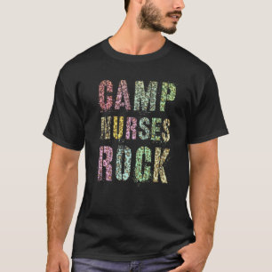 Camp Nurses Do Rock Leopard Print Camping Squad Me T-Shirt