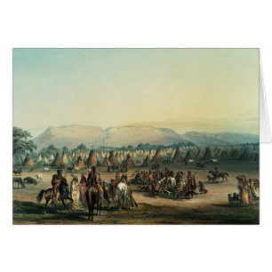 Camp of Piekann Indians