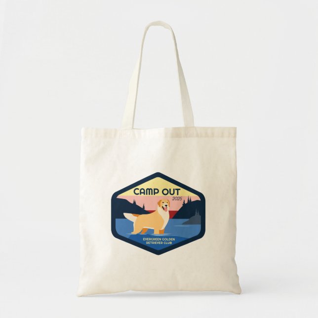 Camp Out 2025 Golden Tote Bag (Front)