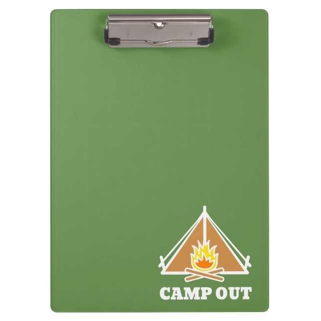 Camp out clipboard (Front)