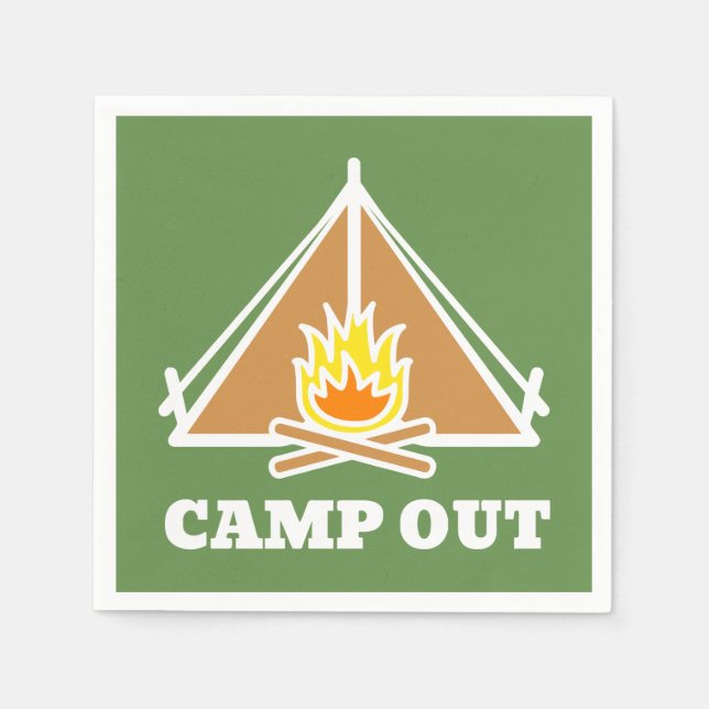 Camp out napkin (Front)