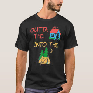 Camp Out Of The House Into Tent Family Outdoor Mat T-Shirt