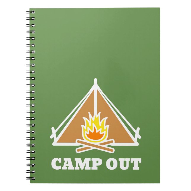 Camp out spiral notebook (Front)