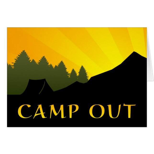 Camp Out Sunset Scene (Front Horizontal)