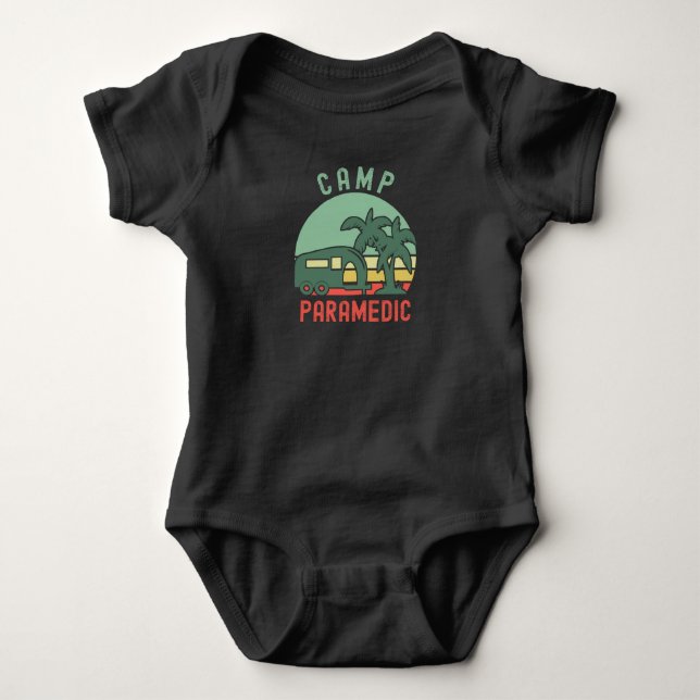 Camp Paramedic Baby Bodysuit (Front)