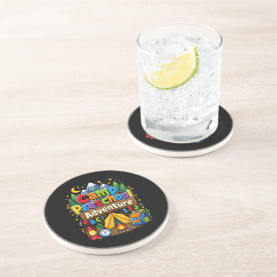 Camp Preschool Adventure Back to School First Day Coaster