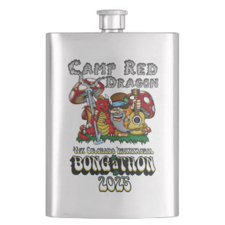 Camp Red Dragon 2025 B.A.T. Hip Flask