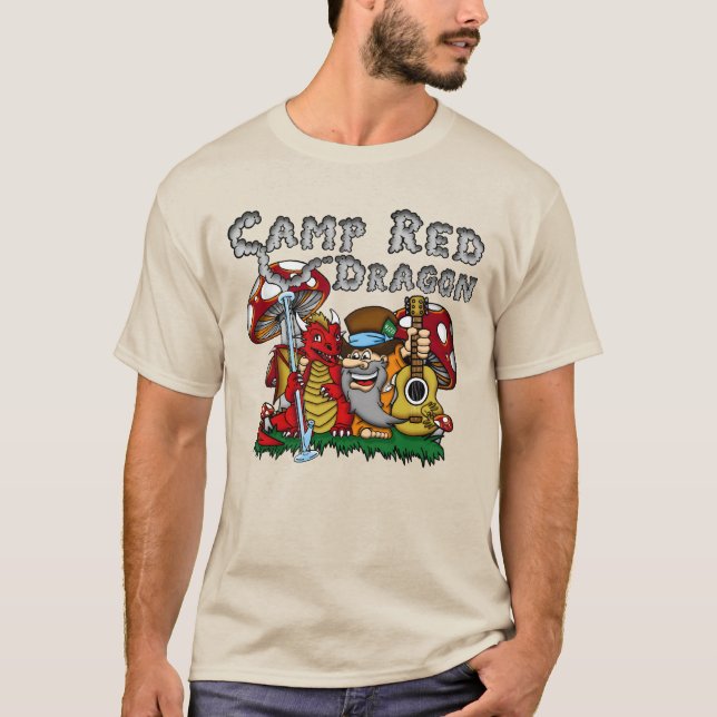 Camp Red Dragon 2025 B.A.T. Khaki D/S T-Shirt (Front)