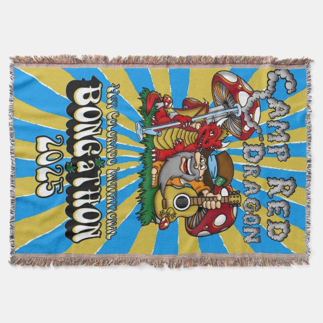 Camp Red Dragon 2025 B.A.T. Throw Blanket (Front)