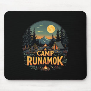 Camp Runamok Funny Camping Cabin Outdoor Adventure Mouse Pad
