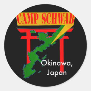 Camp Schwab, Nago, Okinawa, Japan  Classic Round Sticker