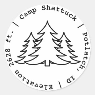 Camp Shattuck - Stamp Stickers