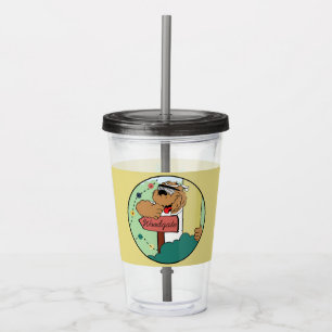 Camp Site Hiding Bear Kids Tumbler