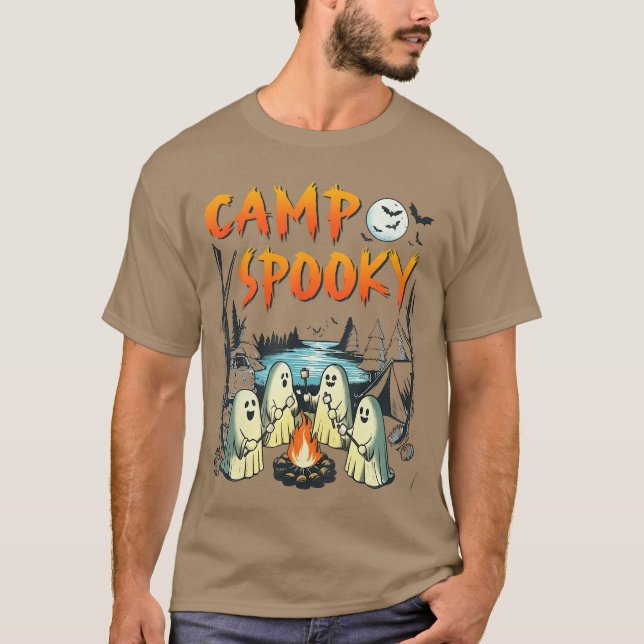 Camp Spooky Summerween Summer Halloween Cute 1 1 1 T-Shirt (Front)