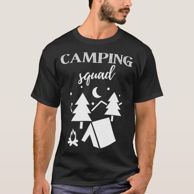 Camp Squad  shirt, Camping , Camper bff couple s d T-Shirt (Front)