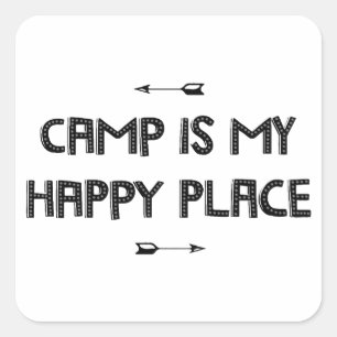 Camp Square Sticker