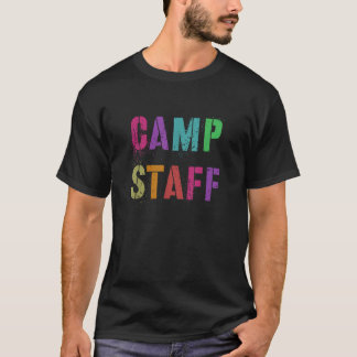 CAMP STAFF Summer Campground Host Crew Counsellor T-Shirt