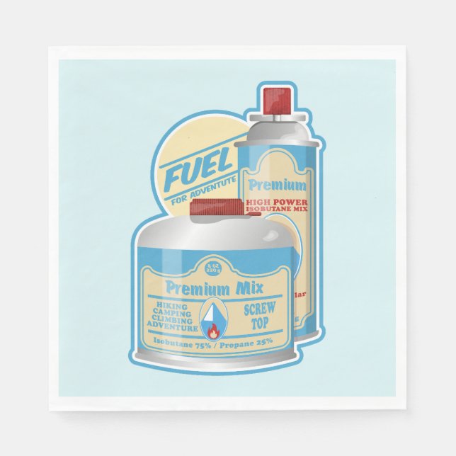 Camp Stove gas canisters Propane Butane Napkin (Front)