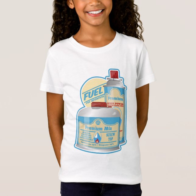 Camp Stove gas canisters Propane Butane T-Shirt (Front)