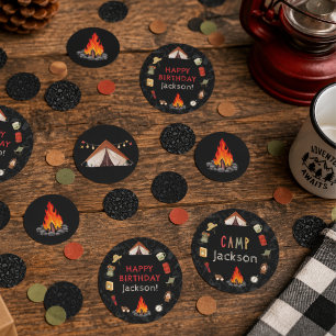 Camp Theme Birthday Party Confetti