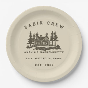 Camp Theme Camping Weekend Bachelorette Party Paper Plate