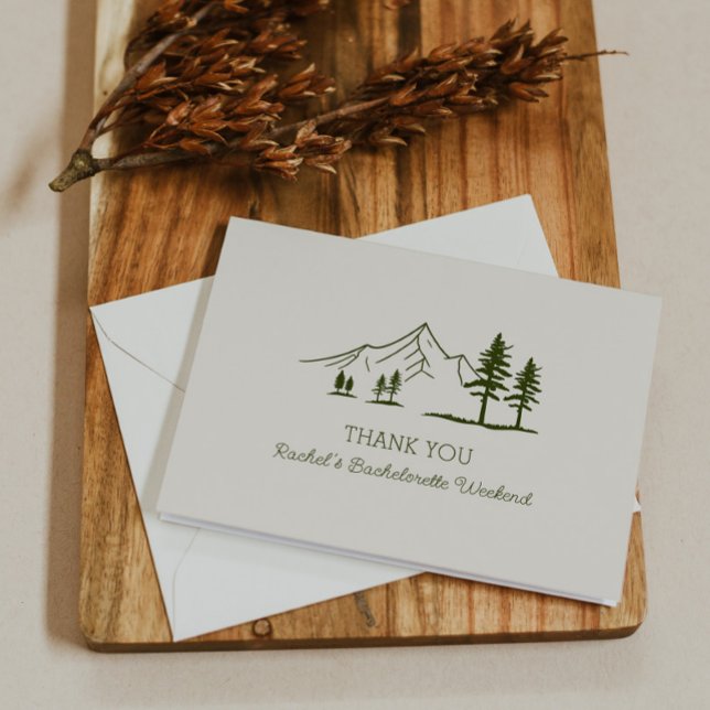 Camp Themed Bachelorette Party Thank You Card (Creator Uploaded)