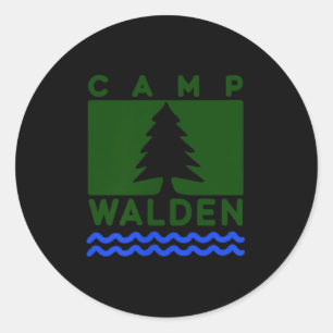Camp Walden, Summer Camp Girls, Girls Summer Camp Classic Round Sticker