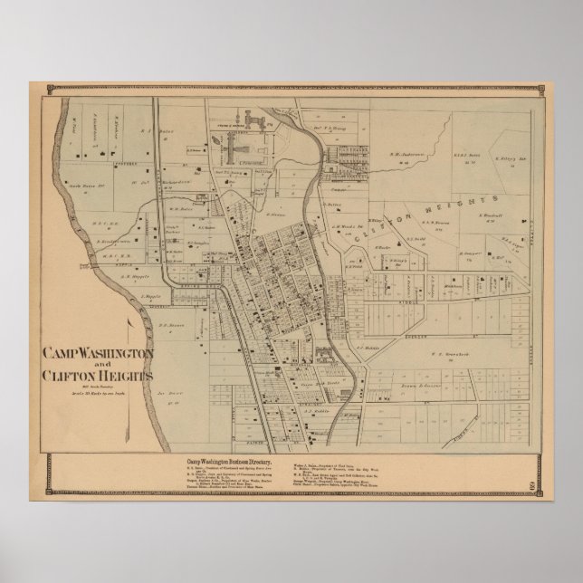 Camp Washington, Clifton Heights, Ohio Poster (Front)