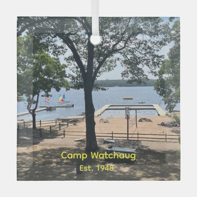 Camp Watchaug Photo Ornament (Front)