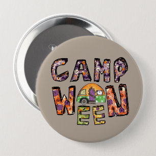 Camp Ween Halloween Camper Design 10 Cm Round Badge