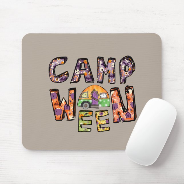 Camp Ween Halloween Camper Design Mouse Pad (With Mouse)